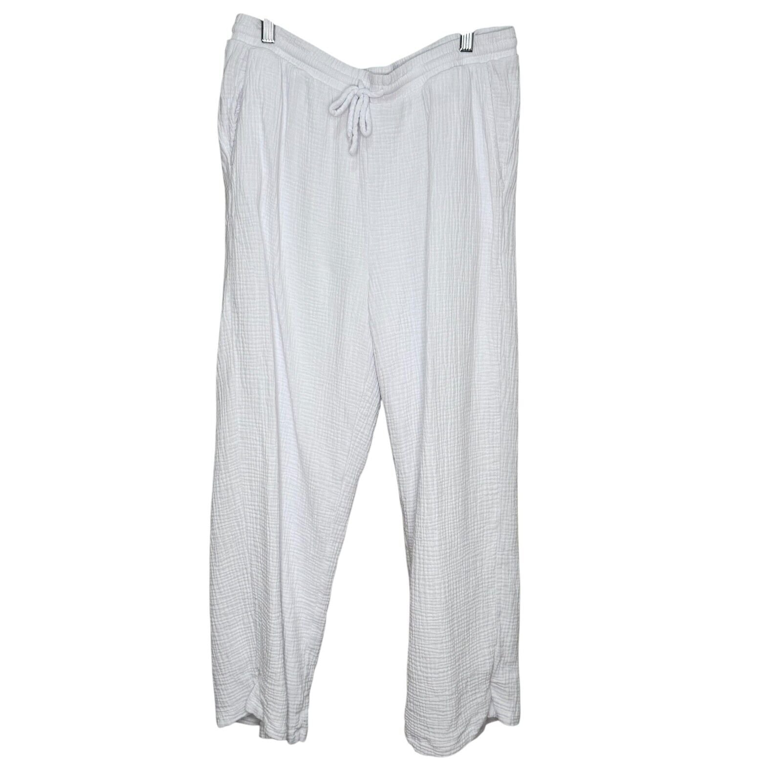 Z SUPPLY White Bondi Cotton Gauze Pants Size Large