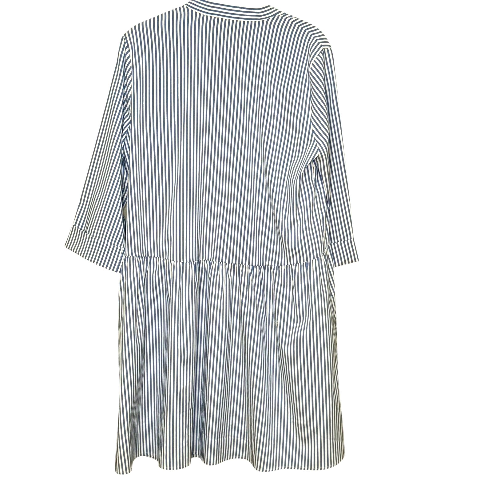 Tuckernuck Striped Mini Dress Size Small Blue White Polyester