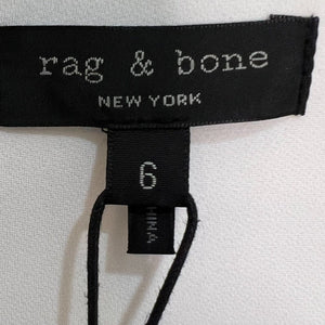 Rag & Bone Mini Dress Size 6 NEW White Black Cutout Izzy $550