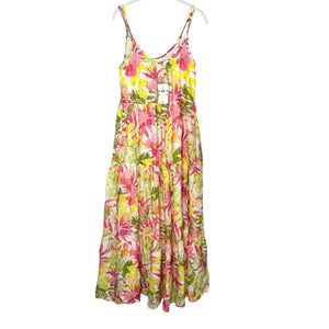 Roberta Roller Rabbit Maxi Dress Size Small Dakota Floral Tiered NEW $228