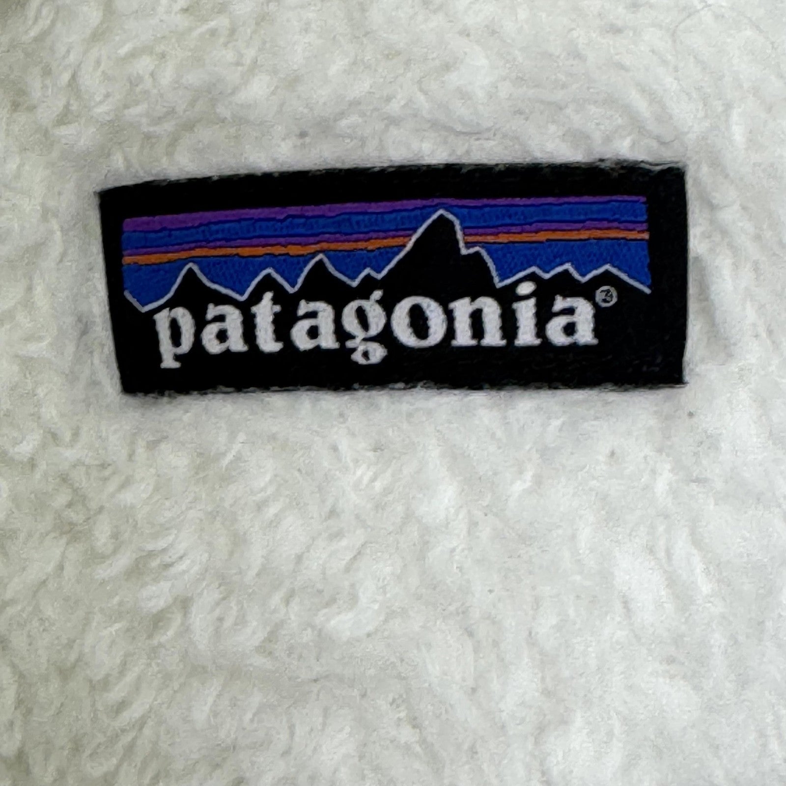 Patagonia Vest Womens Medium White Full Zip Fleece Sherpa Retro Pile 25216FA21