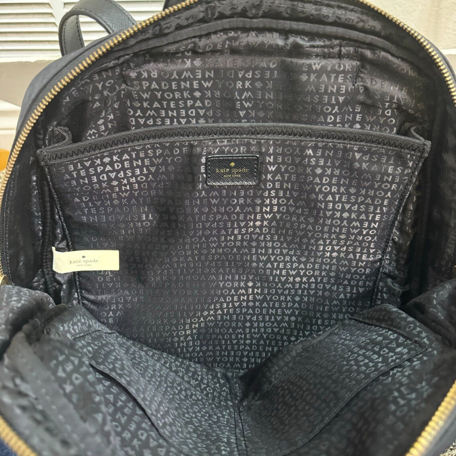 Kate Spade New York Black Hilo Large Nylon Backpack