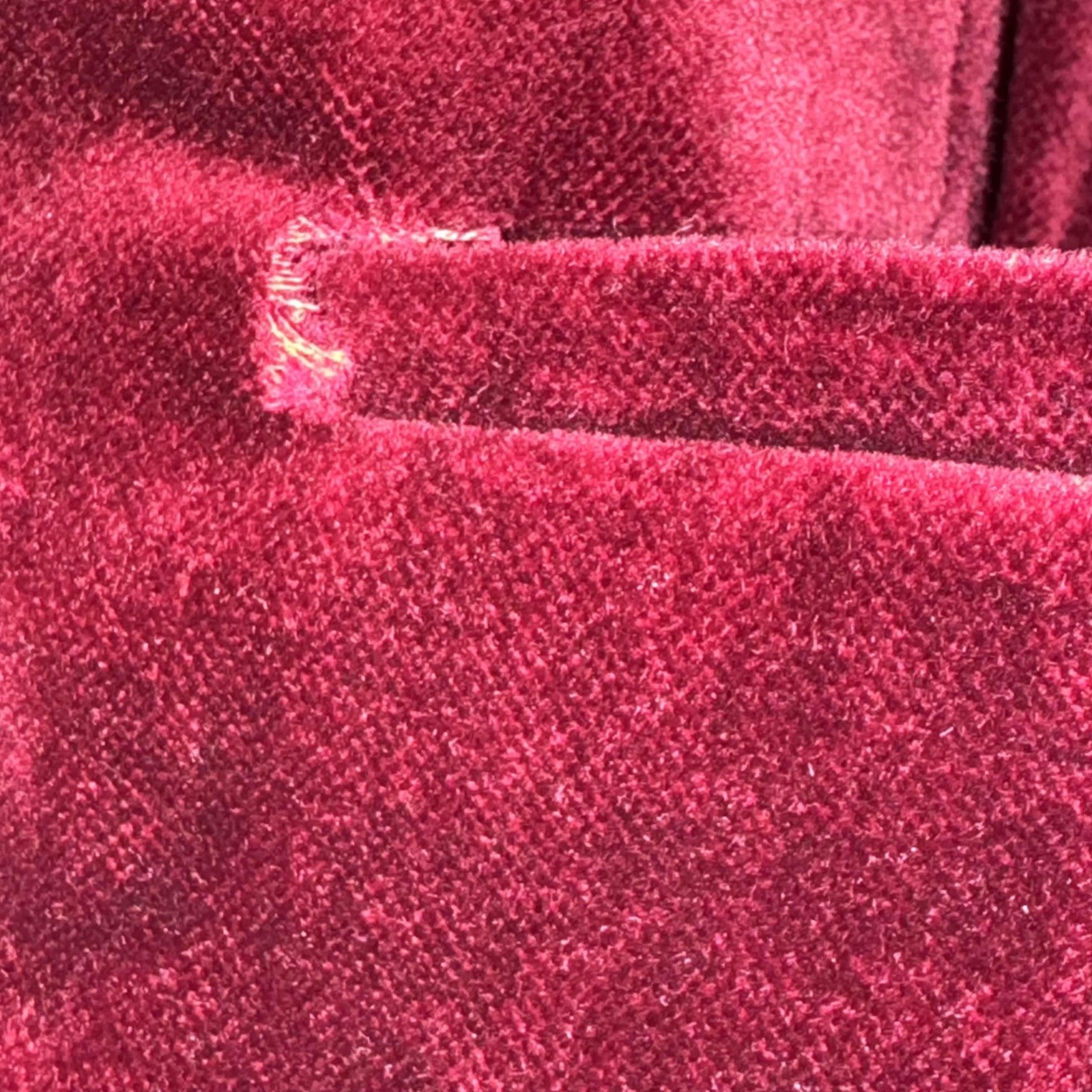 Gorsuch Ltd Blazer Womens 8 Burgundy Velvet Gold Buttons Made USA Lined Jacket