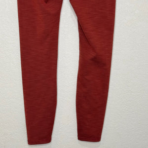 VUORI Clean Elevation Leggings Womens Size Small Ribbed Terracotta