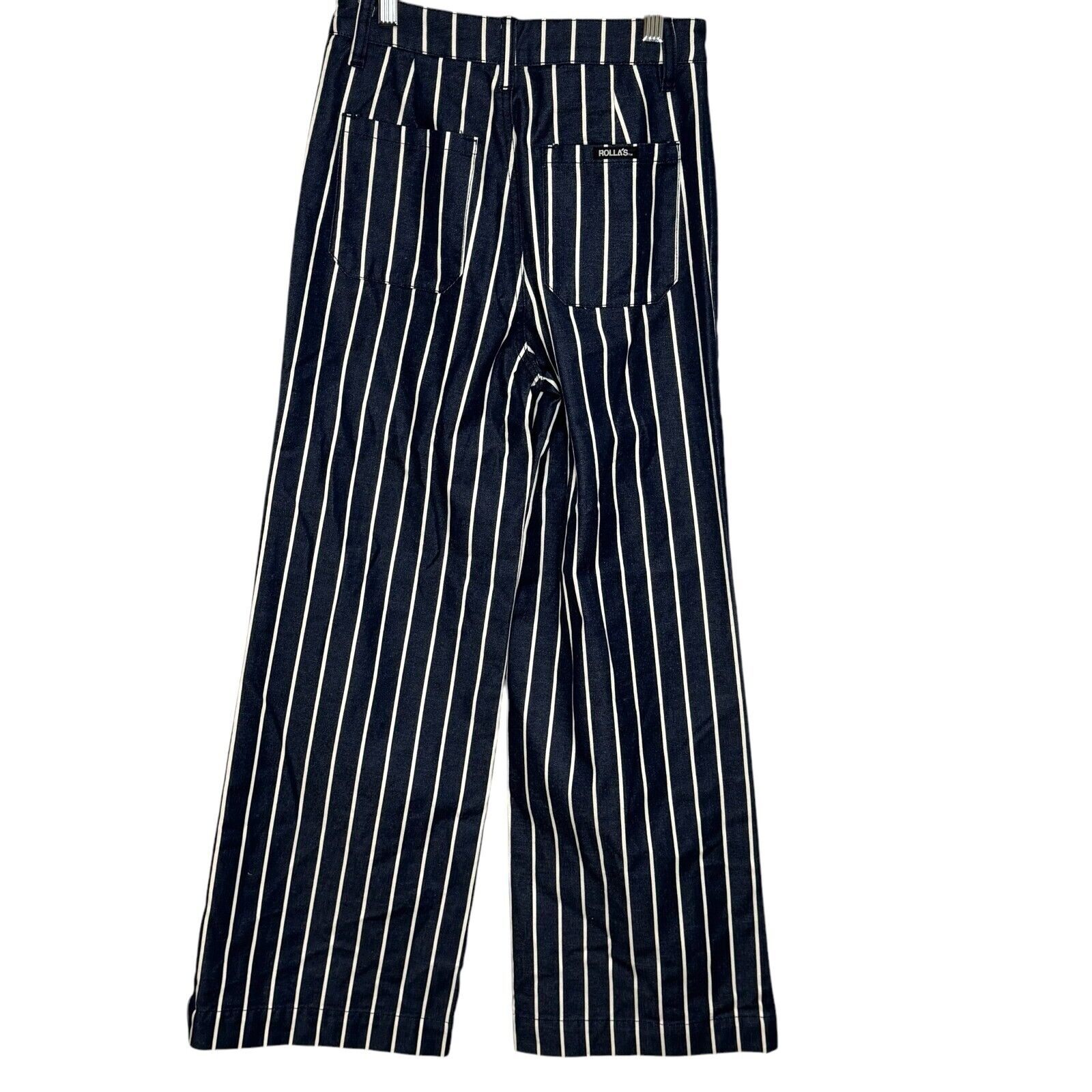 Rolla's High Rise Old Mate Pant Size 25 Ink Blue White Stripe