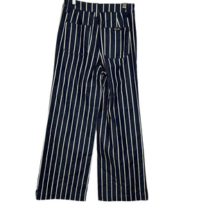 Rolla's High Rise Old Mate Pant Size 25 Ink Blue White Stripe