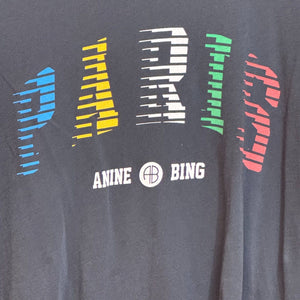 Anine Bing Navy Blue Lili Paris Tee Size Small