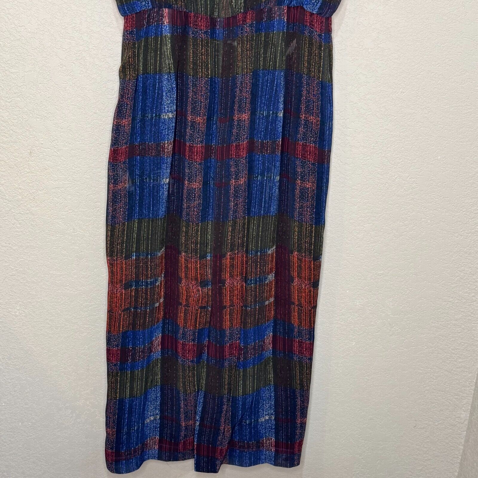 Anthropologie HD in Paris Andaz Maxi Dress Size 6 Cross Hatch Pattern