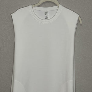Spanx Dress Womens Small White AirEssentials Sleeveless Midi Pockets Minimalist