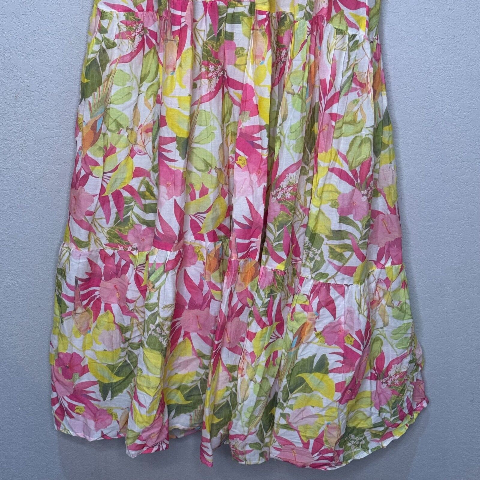 Roberta Roller Rabbit Maxi Dress Size Small Dakota Floral Tiered NEW $228