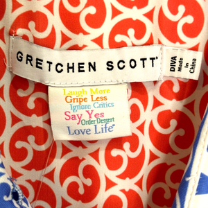 Gretchen Scott NEW Azure Blue Twist And Shout Heaven's Gate Dress Size XXXL