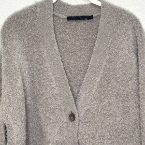 Jenni Kayne Boucle Cocoon Cardigan Size Small Taupe Alpaca Wool $395