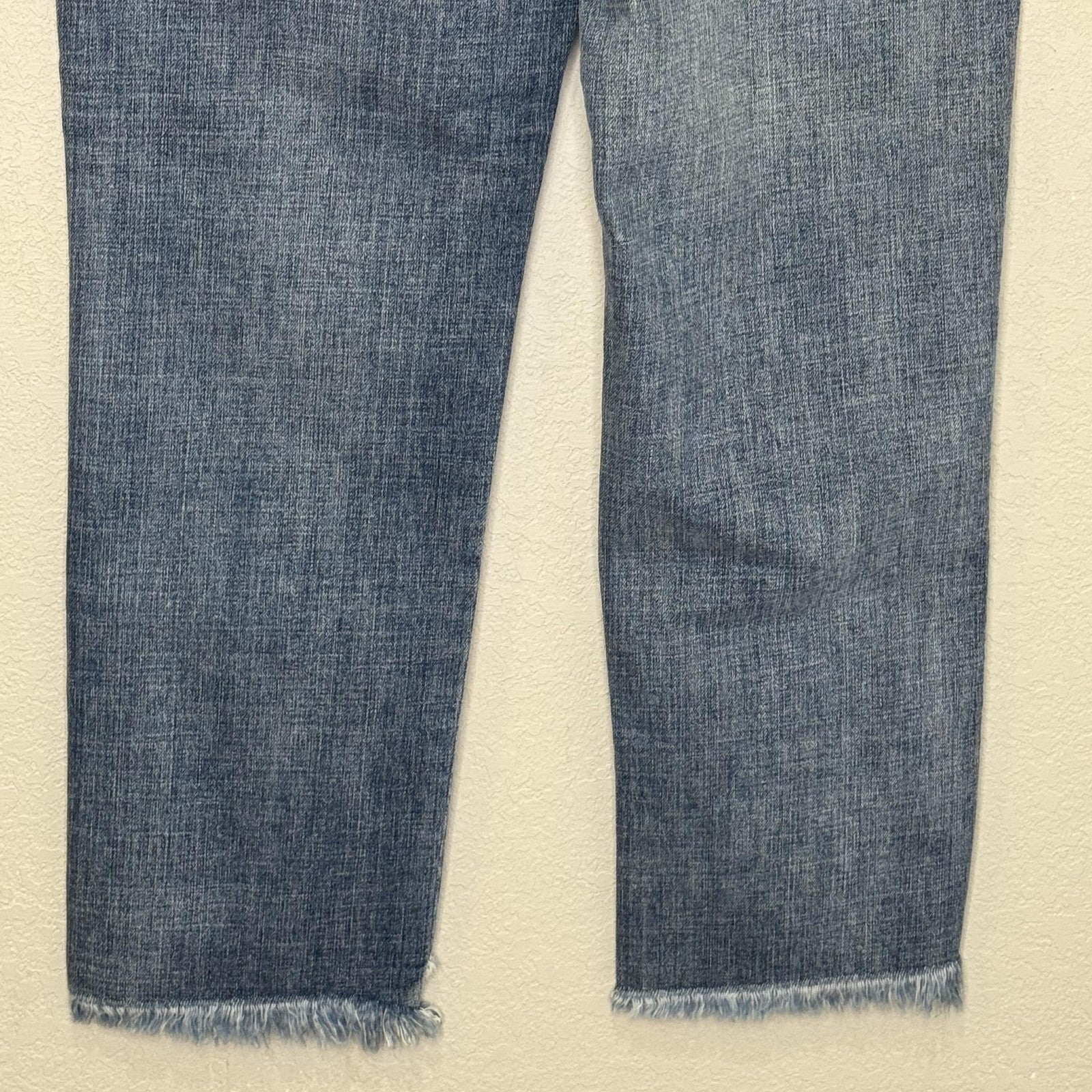 James Jeans Jeans Womens 29 Blue Hi-Lo Straight High Rise Stepped Hem Made USA