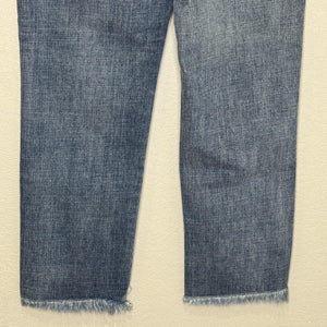 James Jeans Jeans Womens 29 Blue Hi-Lo Straight High Rise Stepped Hem Made USA