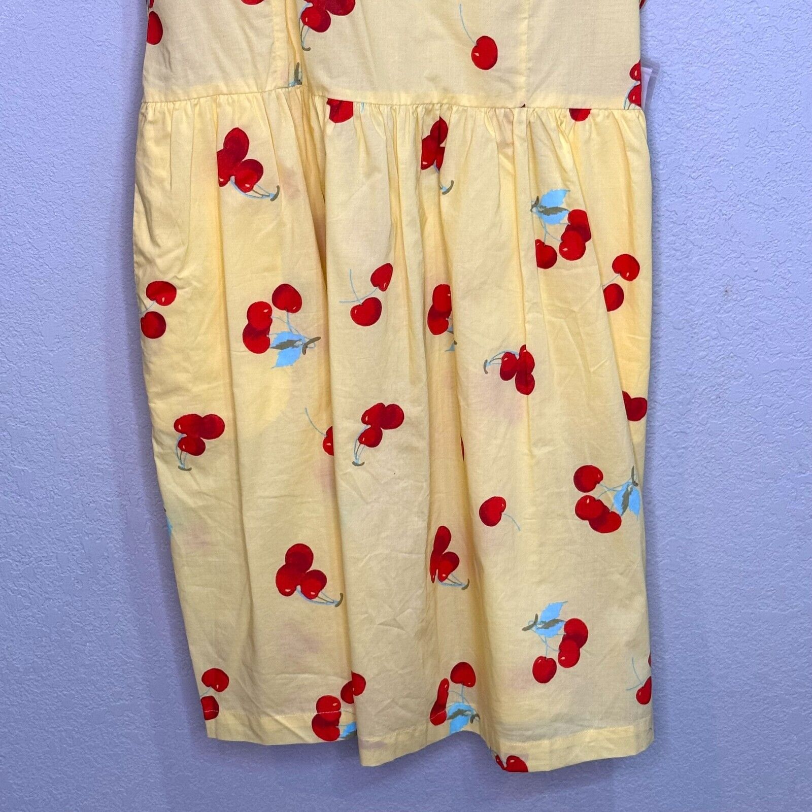 MODCLOTH Dress Size XL Women's Cherry Print Retro Mod Pin-Up