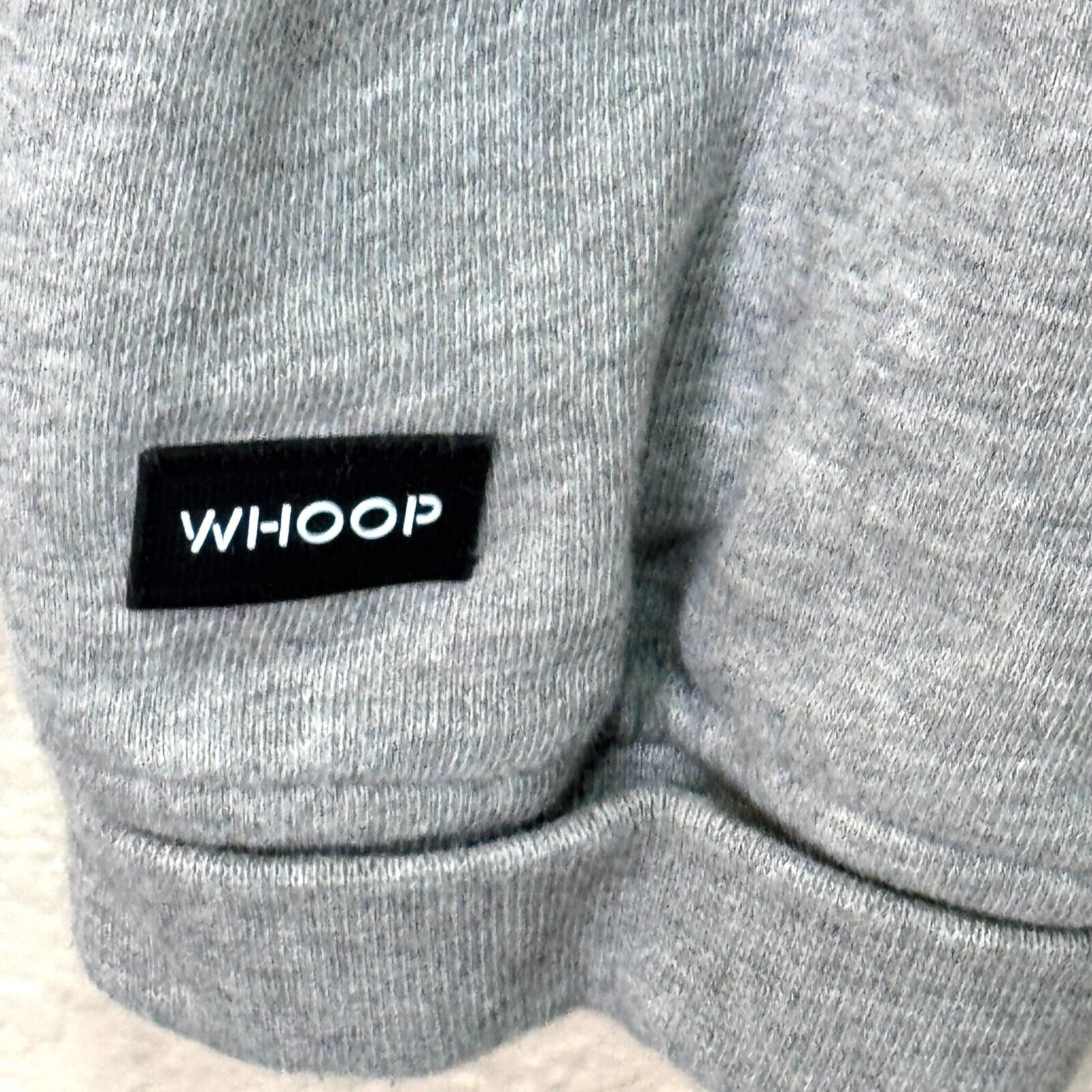 WHOOP Unisex Crewneck Sweatshirt Size Medium Grey Black Streetwear