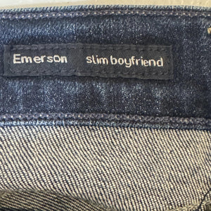 Citizens of Humanity Emerson Jeans Womens 27 Blue Slim Boyfriend Distressed USA