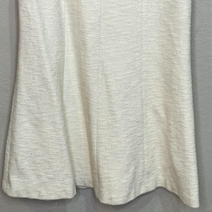 Hugo Boss Ivory Tweed Deyala Square Neck Sleeveless Midi Dress Size 6 $445