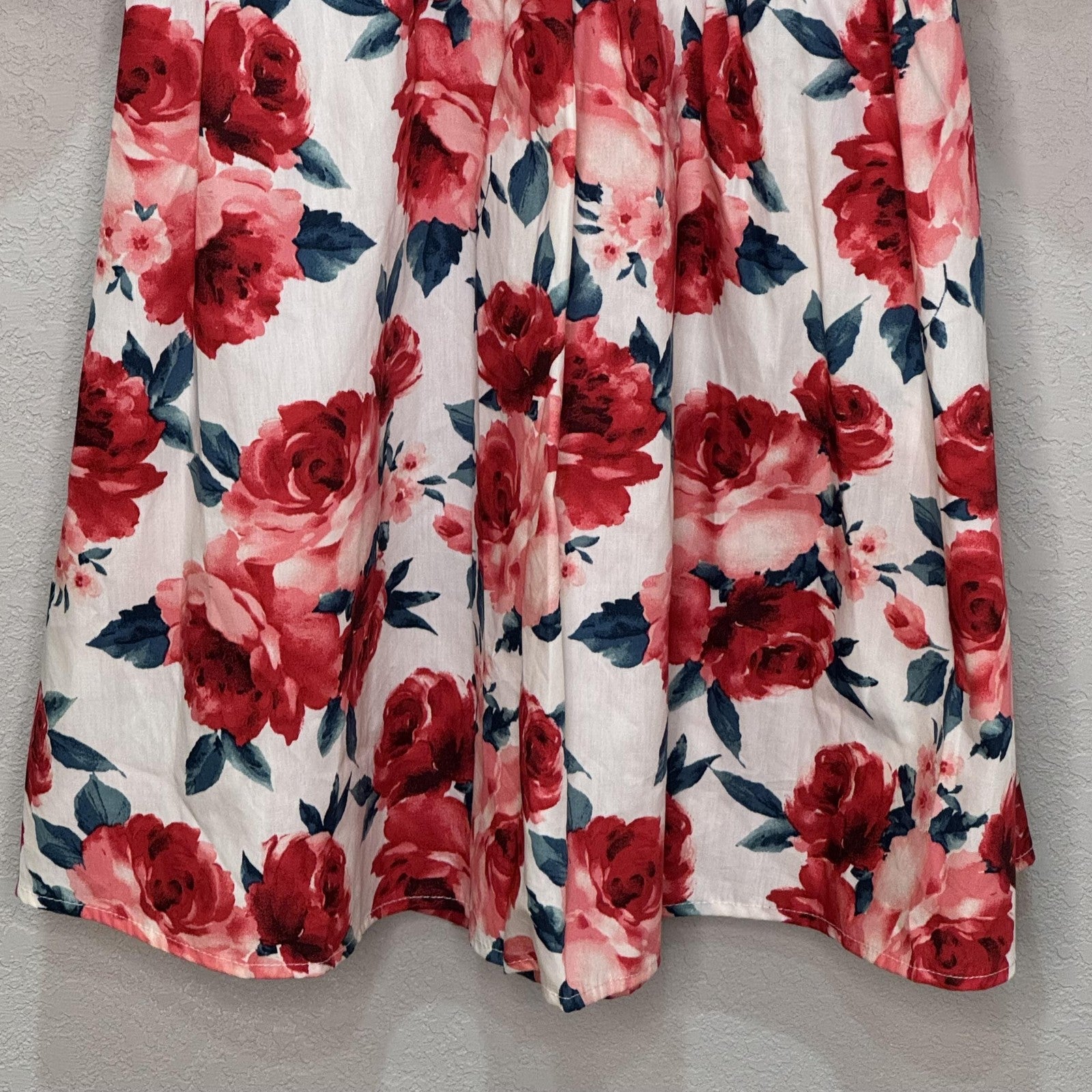 Altar'd State Dress Cyndella Small Puff Sleeve Cutout Mini Boho Floral Roses