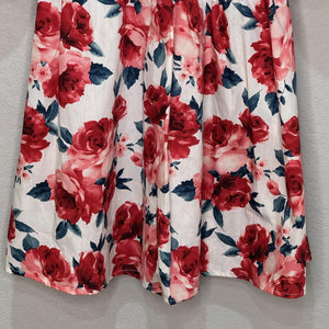 Altar'd State Dress Cyndella Small Puff Sleeve Cutout Mini Boho Floral Roses