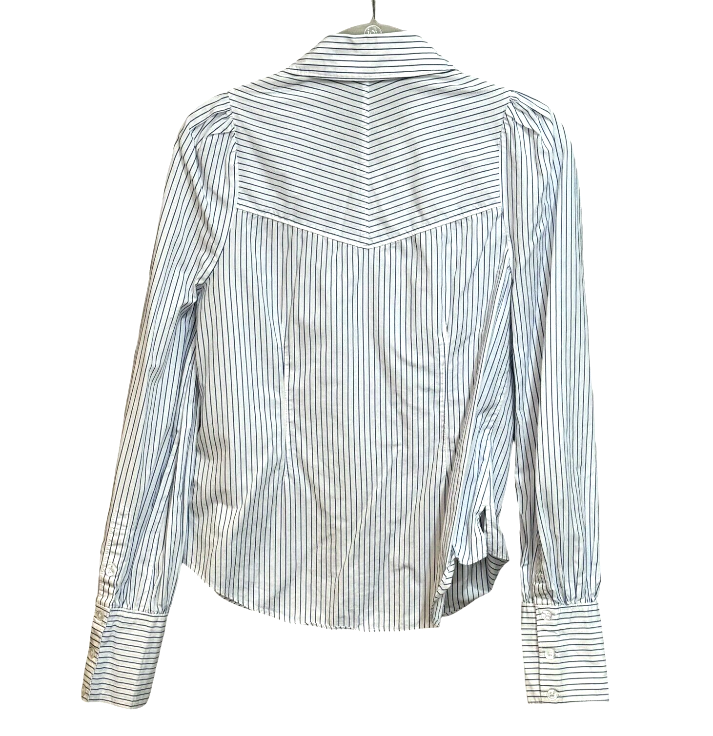 Veronica Beard Jeans Verani Striped Button Down Shirt Size Small