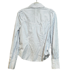 Veronica Beard Jeans Verani Striped Button Down Shirt Size Small