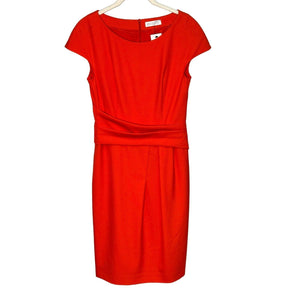 St. Emile Orange Sheath Dress Size 4 NEW $495