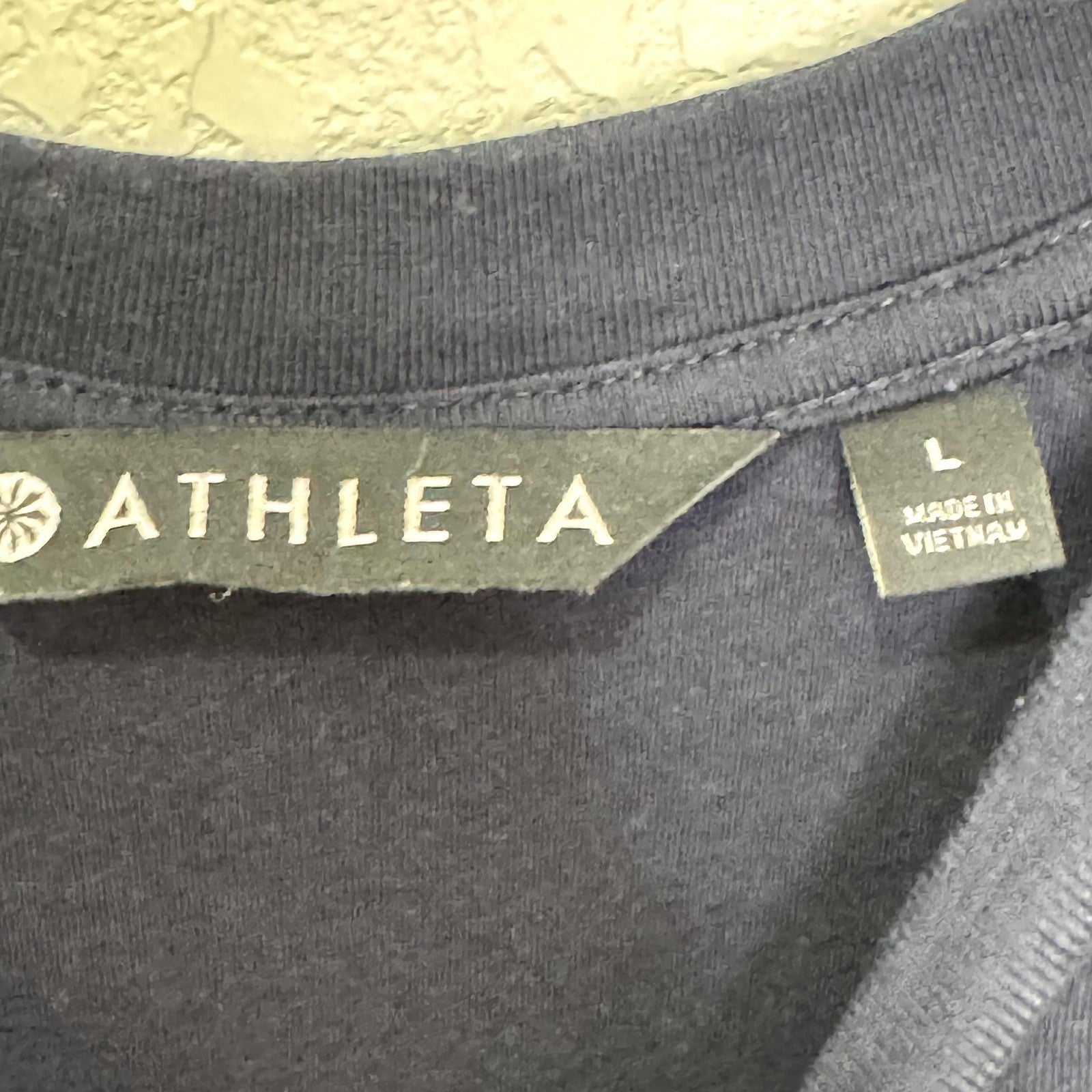 Athleta Dress Size Large Blue Apres Ruched Side Modal Cotton Casual Relaxed Fit