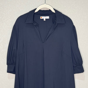 Jude Connelly Black Dress Size Large Emerson Jude Cloth Short Sleeve Collared