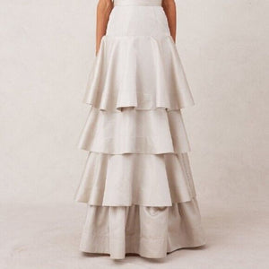 Keepsake Maxi Ball Gown Skirt Size XS 0-2 NEW Keep Talking Pleated Layered $285