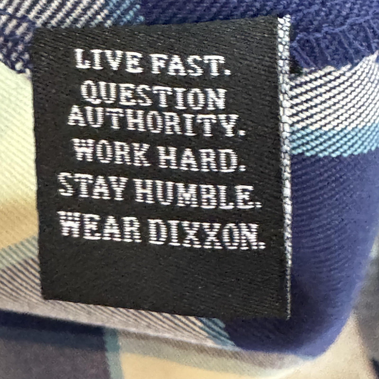 Dixxon Flannel Co Shirt Womens Medium Blue Gray Cream Plaid Bar Harbor Workwear
