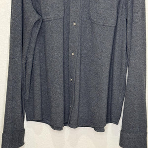 Faherty Shirt Womens Extra Large Heather Black Herringbone Legend Sweater Shirt