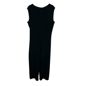 Norma Kamali KamaliKulture Black Sleeveless Jumpsuit Size Large