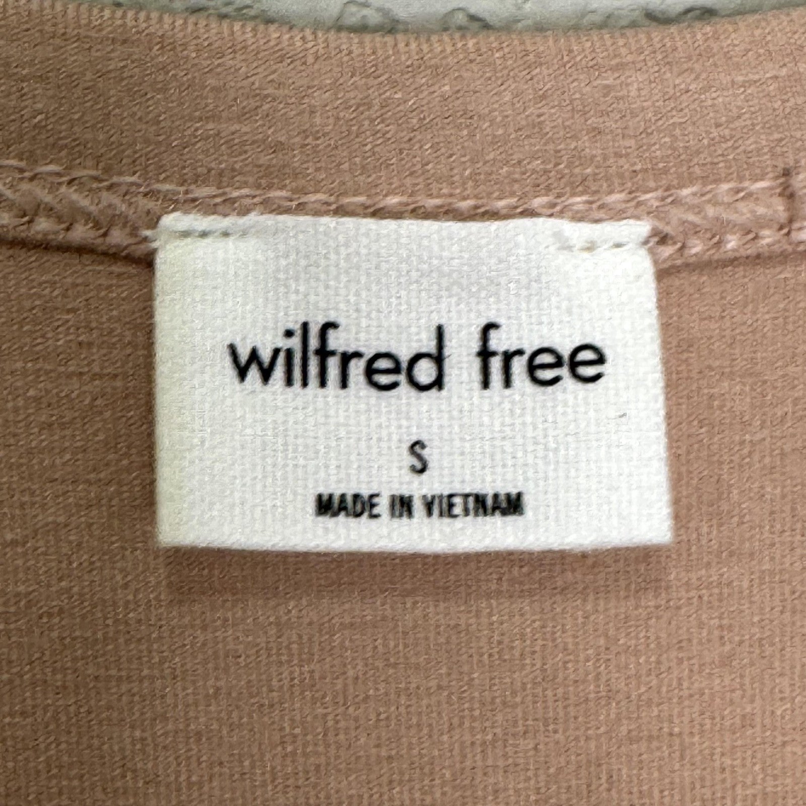 Wilfred Free Dress Womens Small Soft Pink Fitted T Shirt Mini Short Sleeve