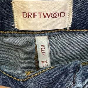 Driftwood NEW Kelly Harvest Bootcut Embroidered Floral Jeans Sundance Size 26Kel