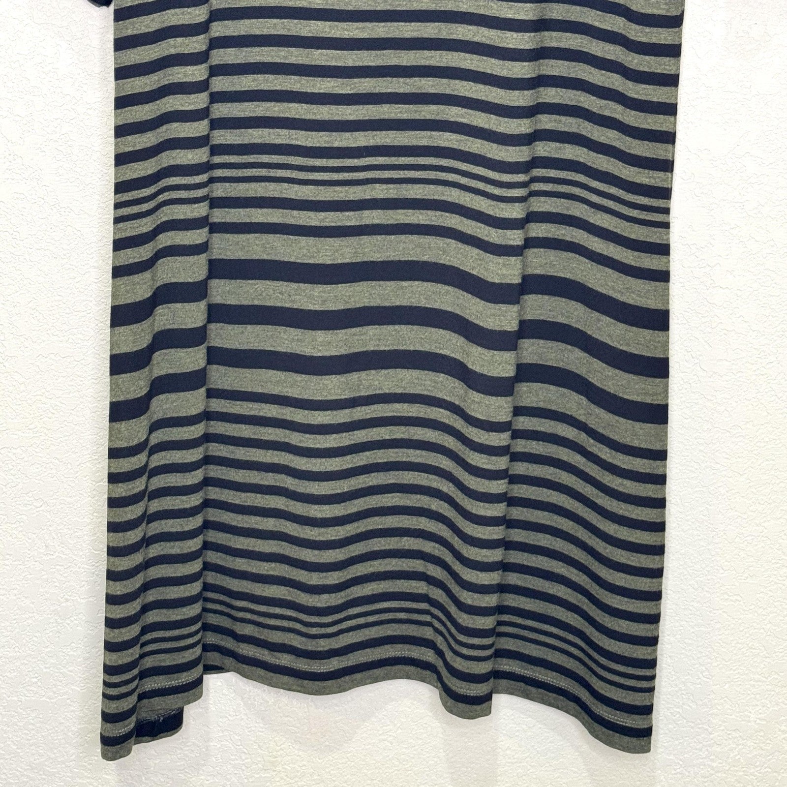 Habitat Dress Womens Small Shirt Dress Striped Knit Stretch Casual