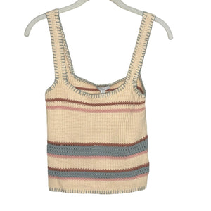 Rails Sienna Cream Rainbow Tank Top Sweater Size XS NEW $128