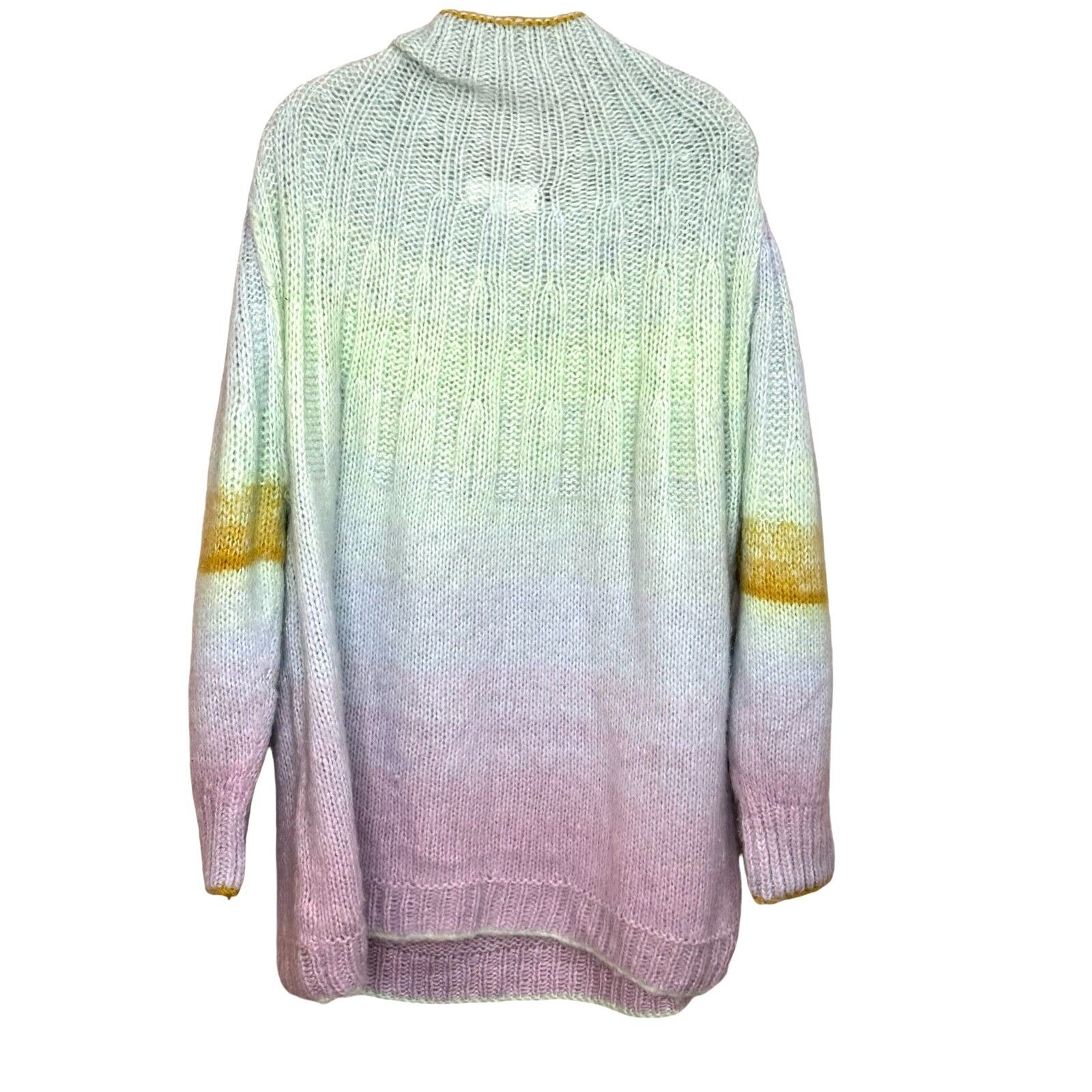 Anthropologie Mint Pastel Perri Ombre Tunic Sweater Size 2X