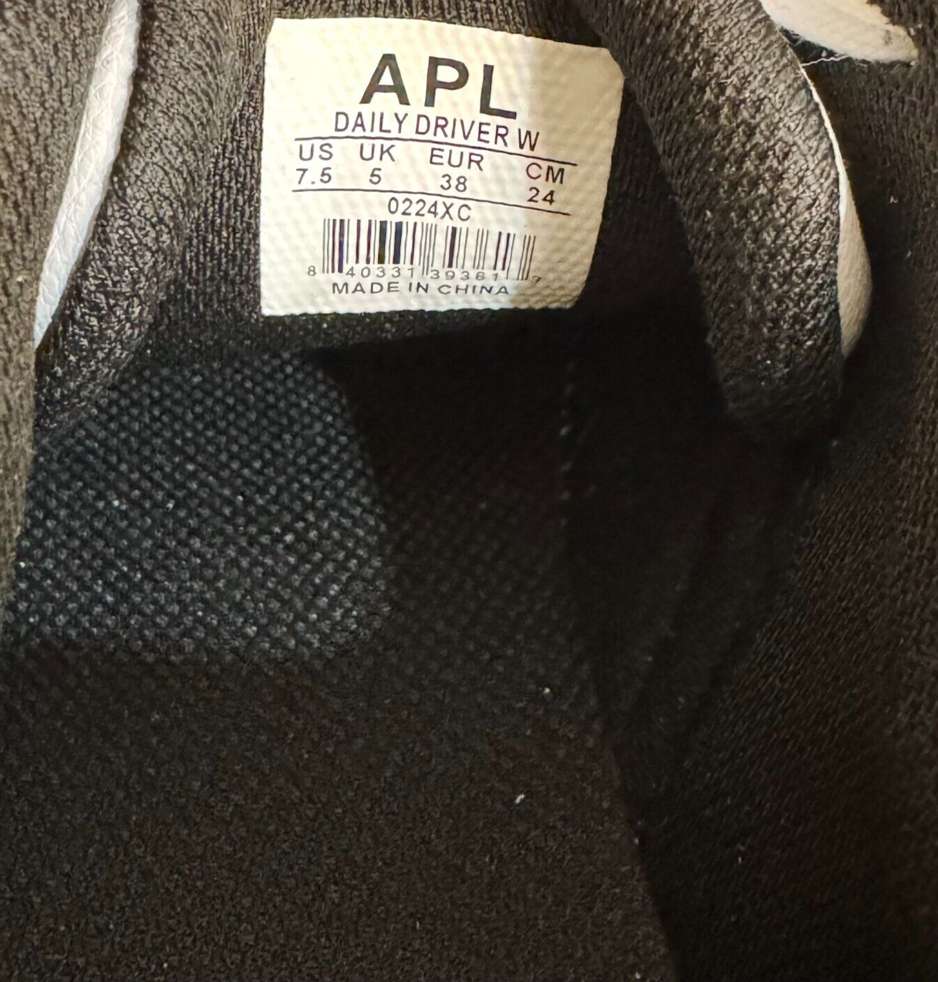 APL NEW Women's Nostalgia '87 Daily Driver White / Black Size 7.5 $430