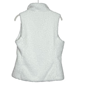 Patagonia Vest Womens Medium White Full Zip Fleece Sherpa Retro Pile 25216FA21