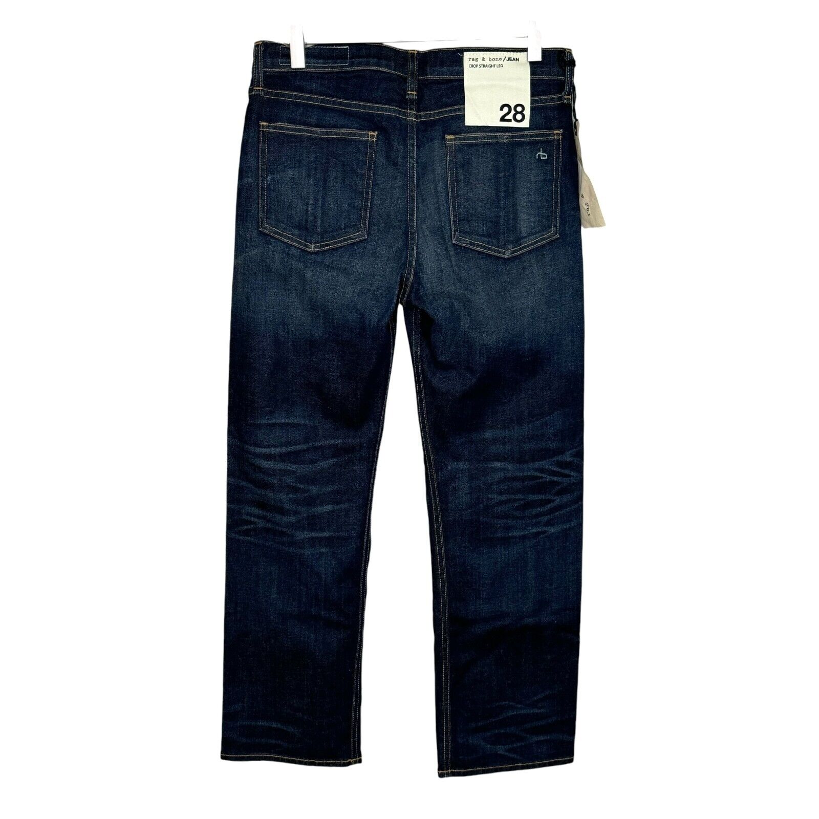 Rag & Bone NEW Dark Wash Straight Leg Crop Jeans Size 28 $225