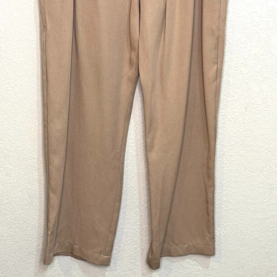 Reformation Mason Wide Leg Pants Size 6 Ankle Trousers Khaki Tan