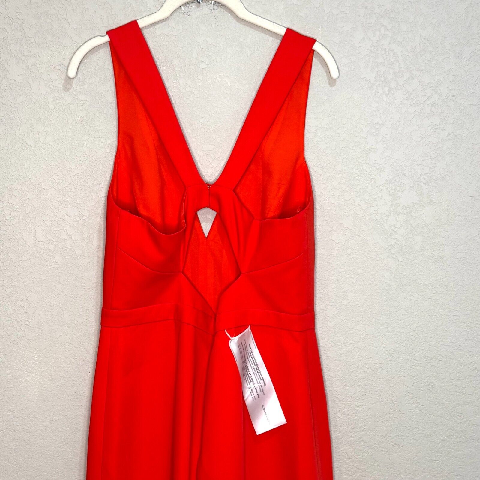 BCBGMAXAZARIA Maxi Dress Evening Gown Size 10 Bright Poppy Red Riva NEW $368