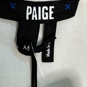 Paige White Paradis V-Neck Pullover Ruffle Mini Dress Size Medium NEW $229