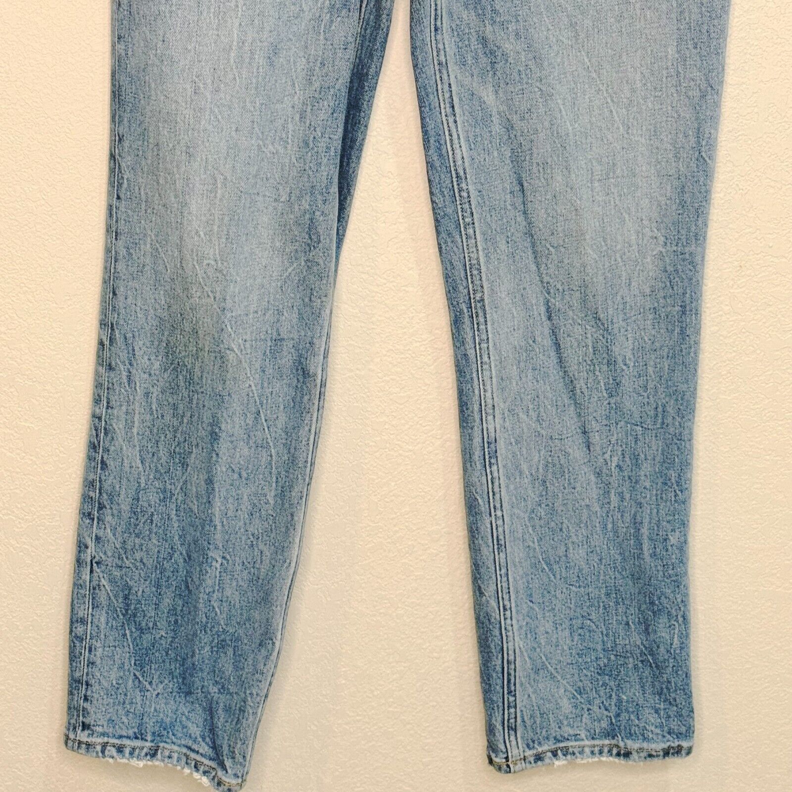 Abercrombie Blue The 90's Straight Ultra High Rise Jeans Size 26