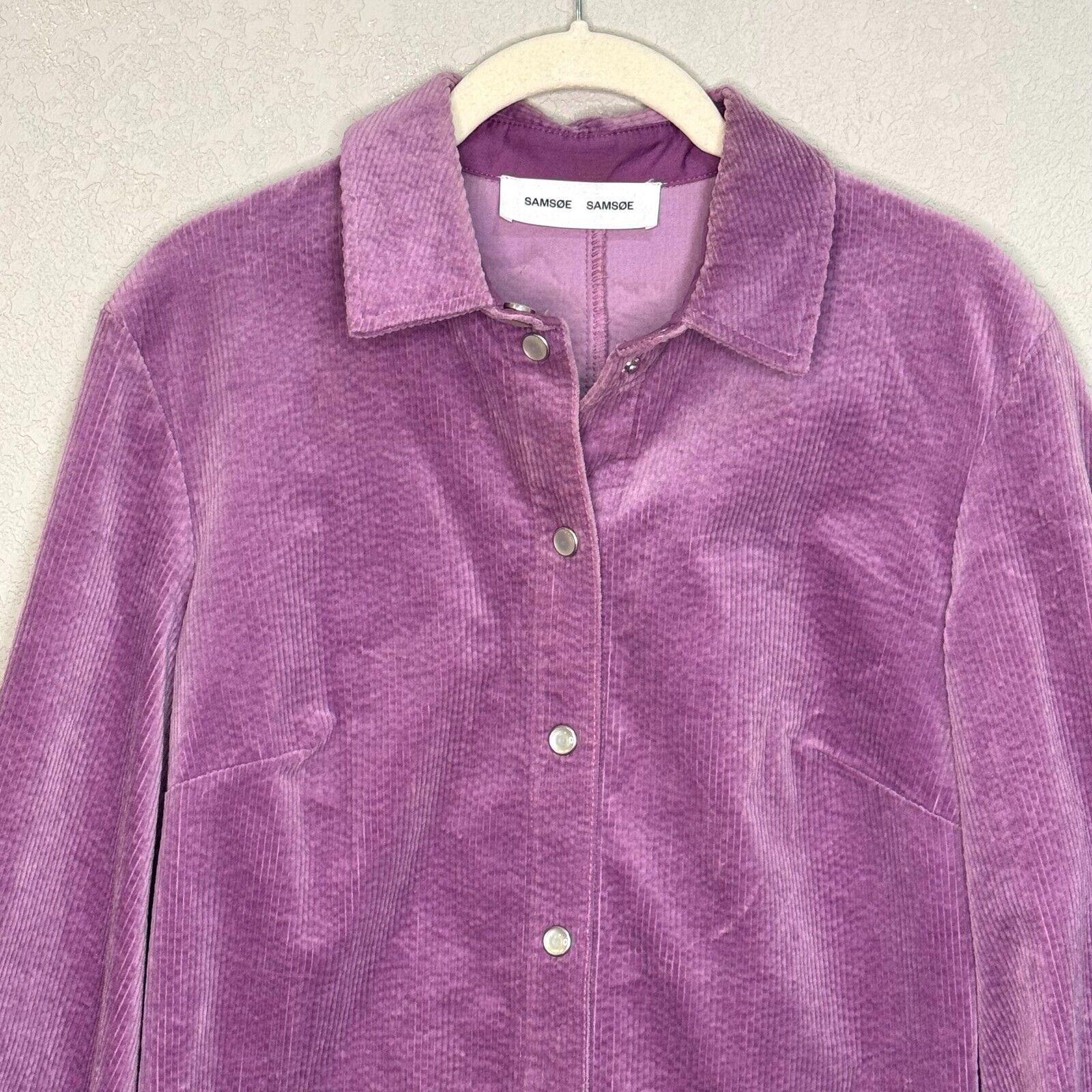 SAMSOE SAMSOE Purple Jasper Corduroy Mini Dress Size Small