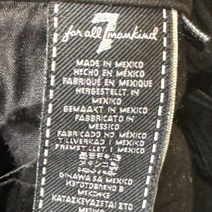 7FAM 7 For All Mankind Size 28 Womens Black Stretch Skinny Frayed Hem Jeans - Flair - Style