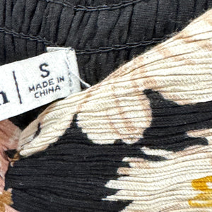 Abercrombie & Fitch Dress | Size Small | Black Floral - Flair - Style
