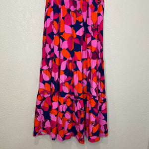 Able The Label Hollywood Halter Dress Size Medium NEW Bright Tropical Bird Print - Flair - Style