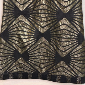 ABS Allen Schwartz NEW Black Gold Art Deco Bow Mini Party Dress Size 8 - Flair - Style